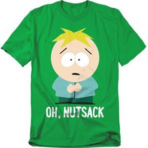 South Park Unisex Adult Oh Nutsack T-Shirt / Kelly Green